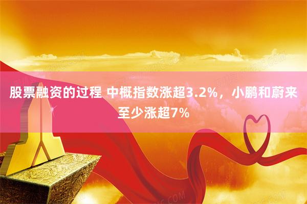 股票融资的过程 中概指数涨超3.2%，小鹏和蔚来至少涨超7%